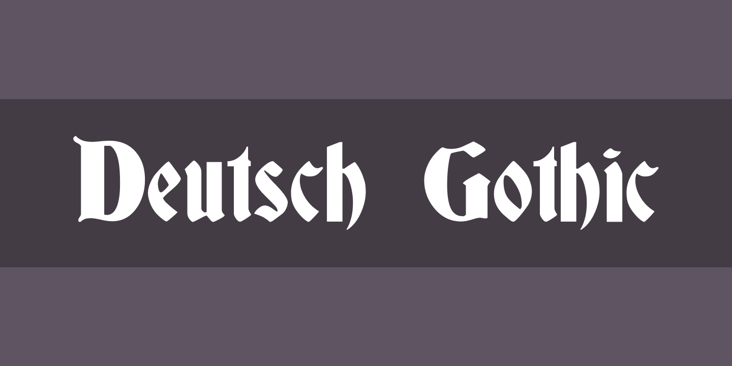 Przykład czcionki Deutsch Gothic